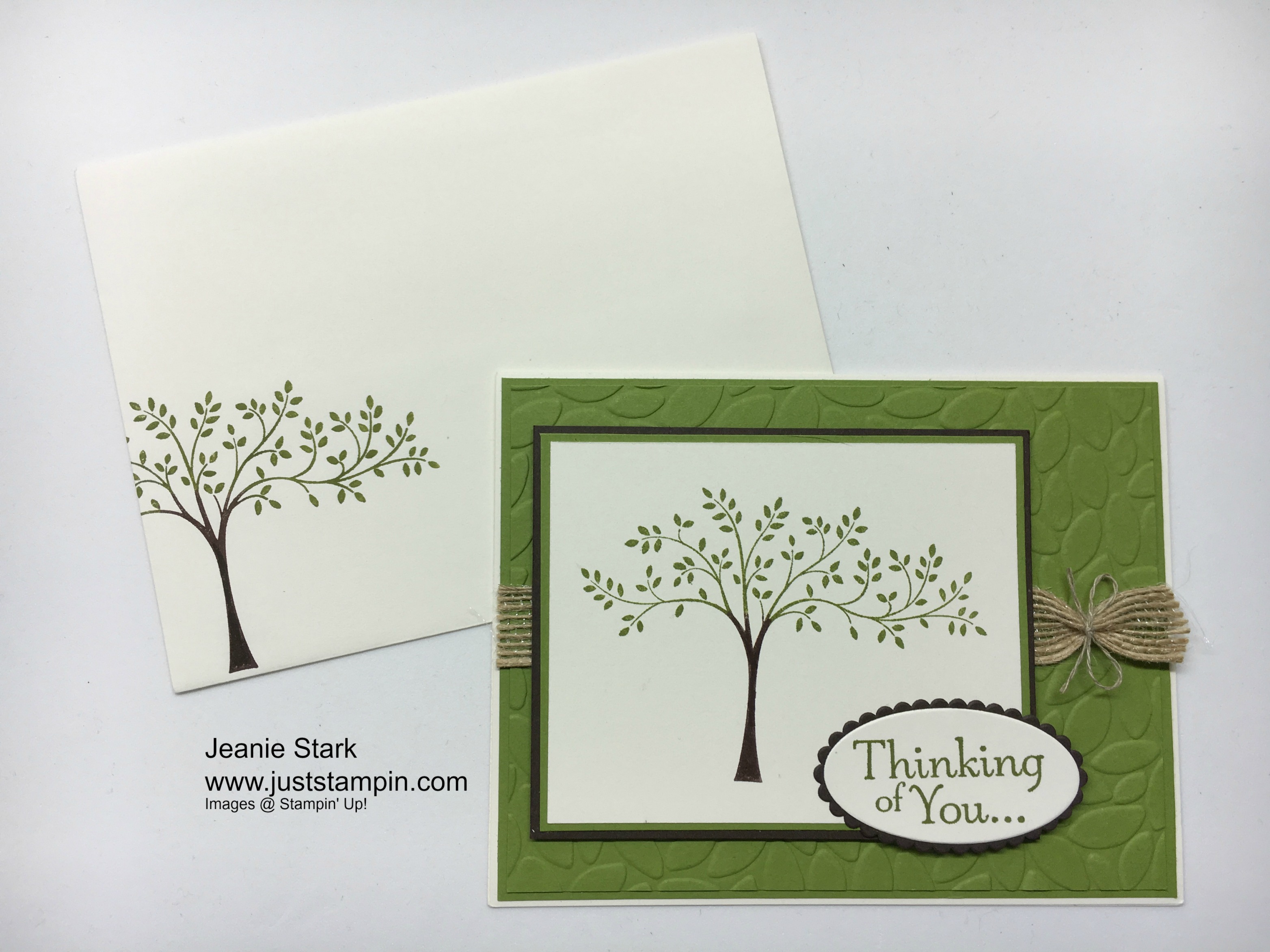 Stampin Up Thoughts & Prayers Thinking of You card idea - Jeanie Stark StampinUp