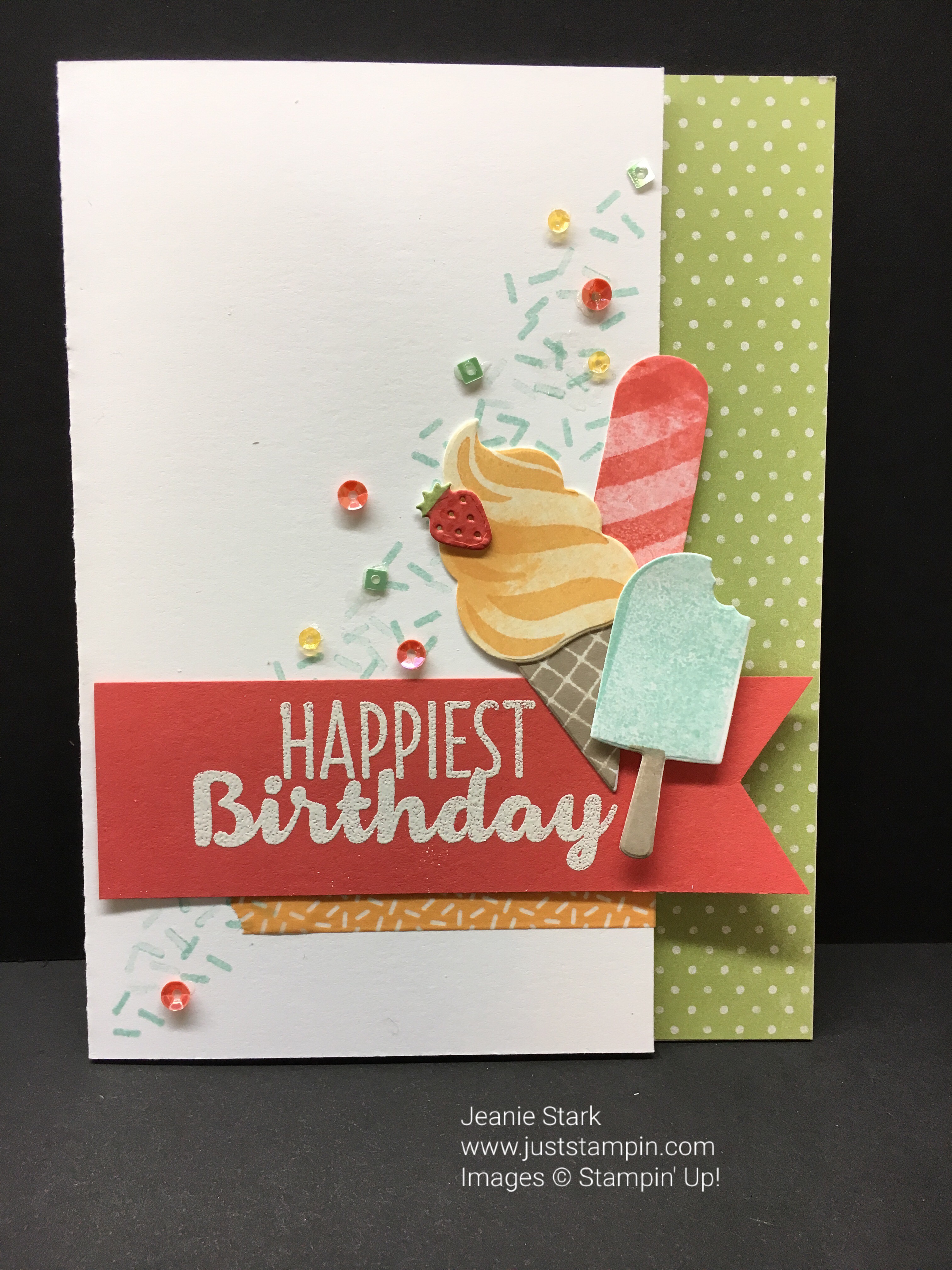 Stampin Up Cool Treats card idea - Jeanie Stark StampinUp