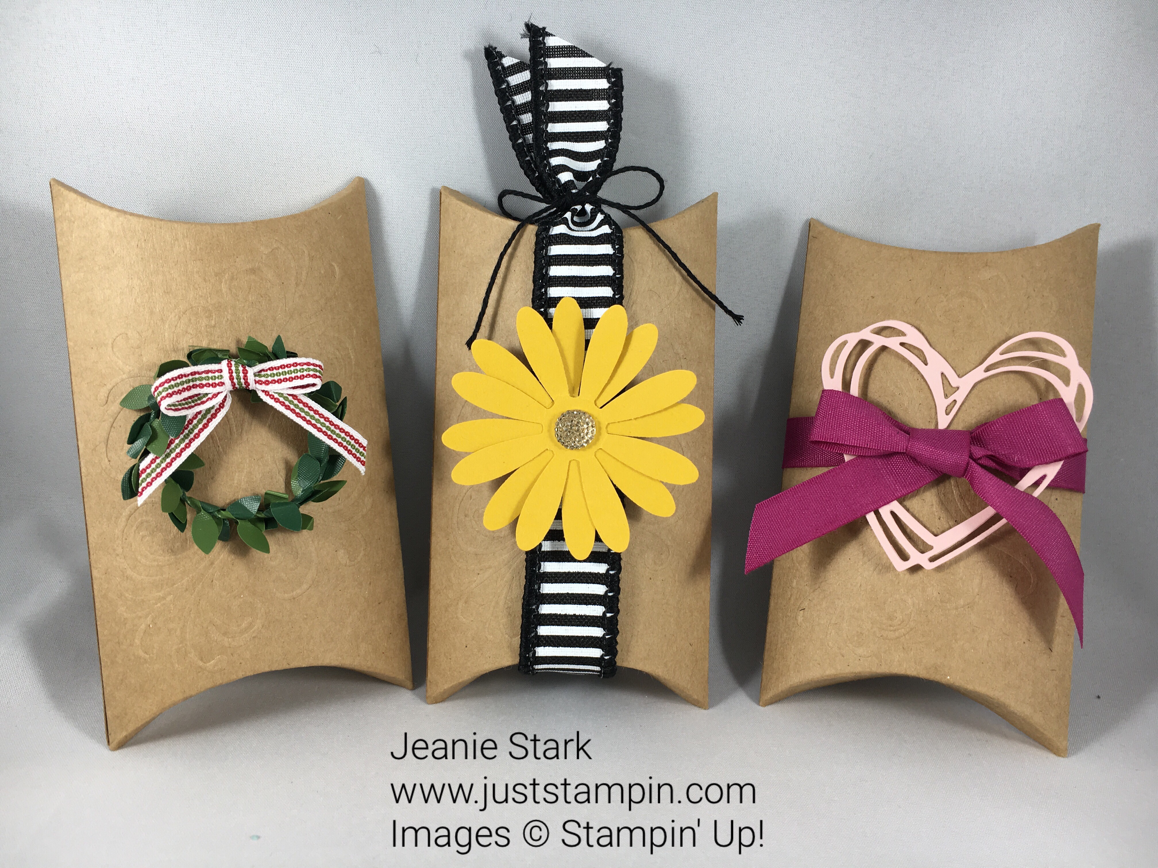 Paper Pumpkin Layered Leaves Alternative Pillow Box Idea - Jeanie Stark StampinUp