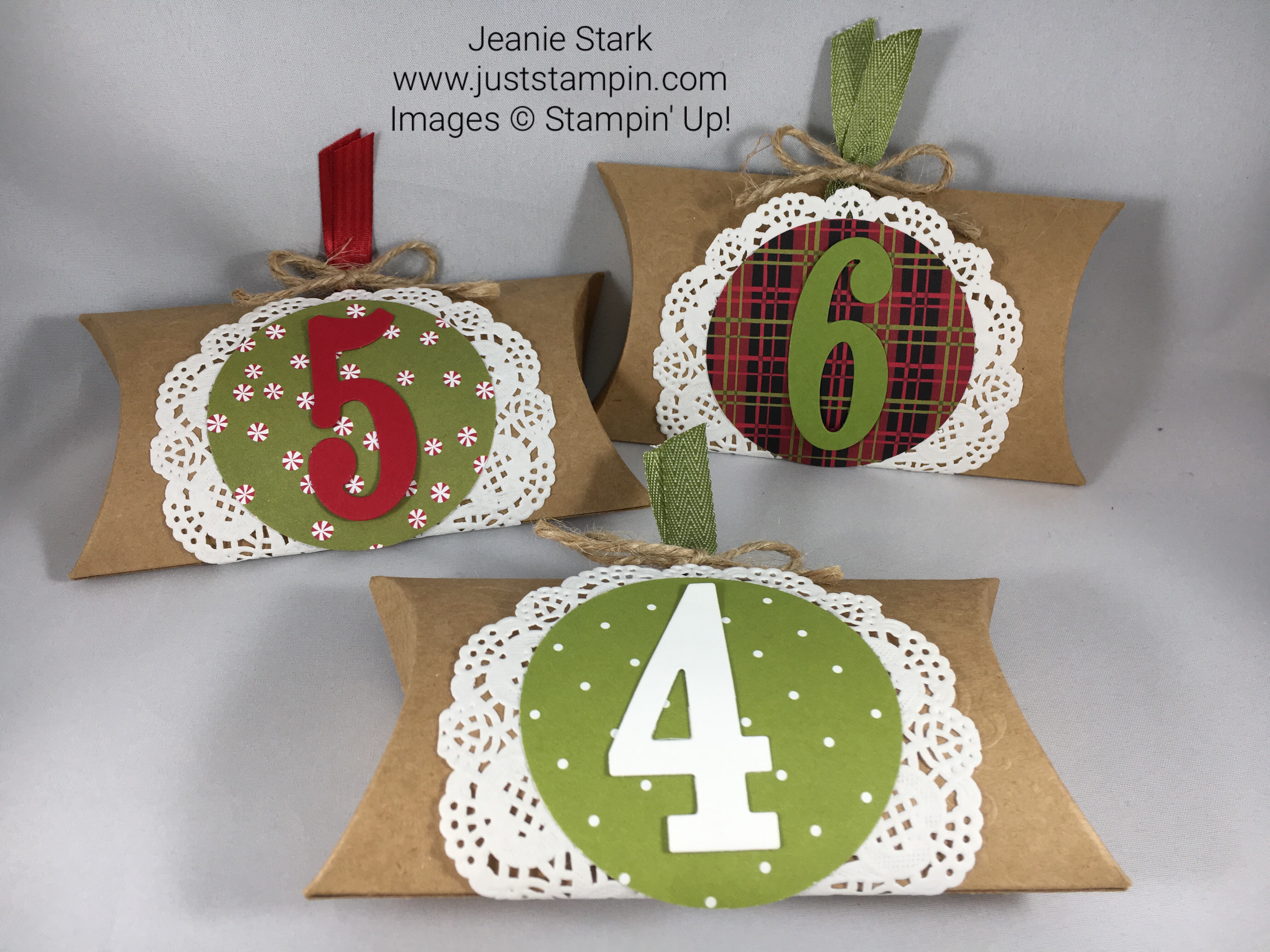 Paper Pumpkin Layered Leaves Advent Boxes Idea - Jeanie Stark StampinUp