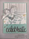 Stampin Up Celebrate You Thinlits and Springtime Foils Specialty Designer Series Paper Wedding or Anniversary card idea - Jeanie Stark StampinUp