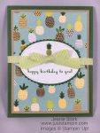 Stampin Up Envelope Punch Board and Fruit Basket Bundle birthday card idea with a special treat - Jeanie Stark StampinUp