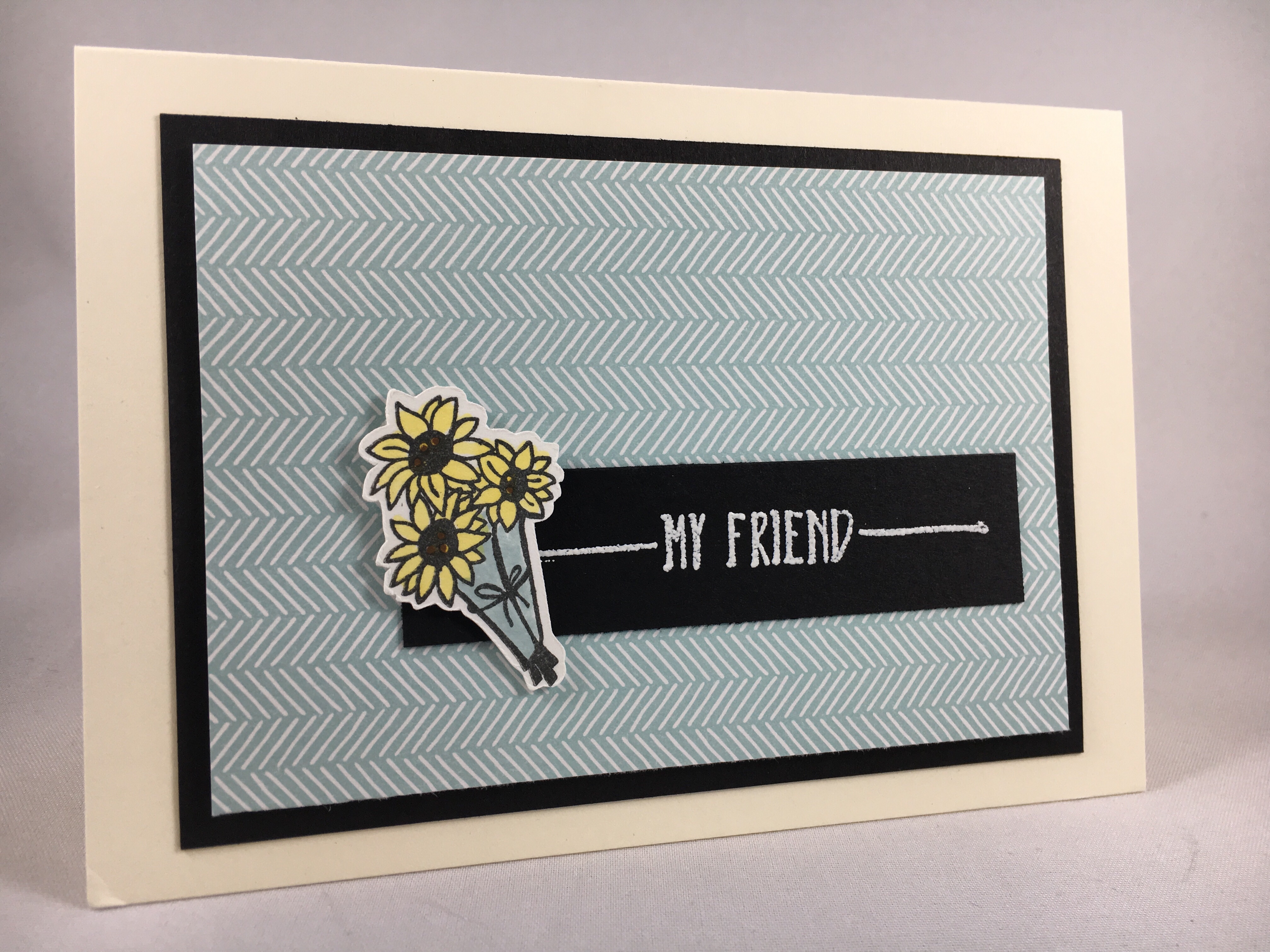 Friend card idea - for inspiration, tips, and to order Stampin Up supplies, visit www.juststampin.com Jeanie Stark StampinUp
