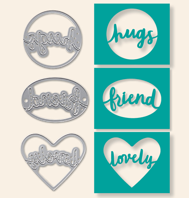 Stampin Up Lovely Words Thinlits - Last Chance Product!-To order visit www.juststampin.com Jeanie Stark StampinUp