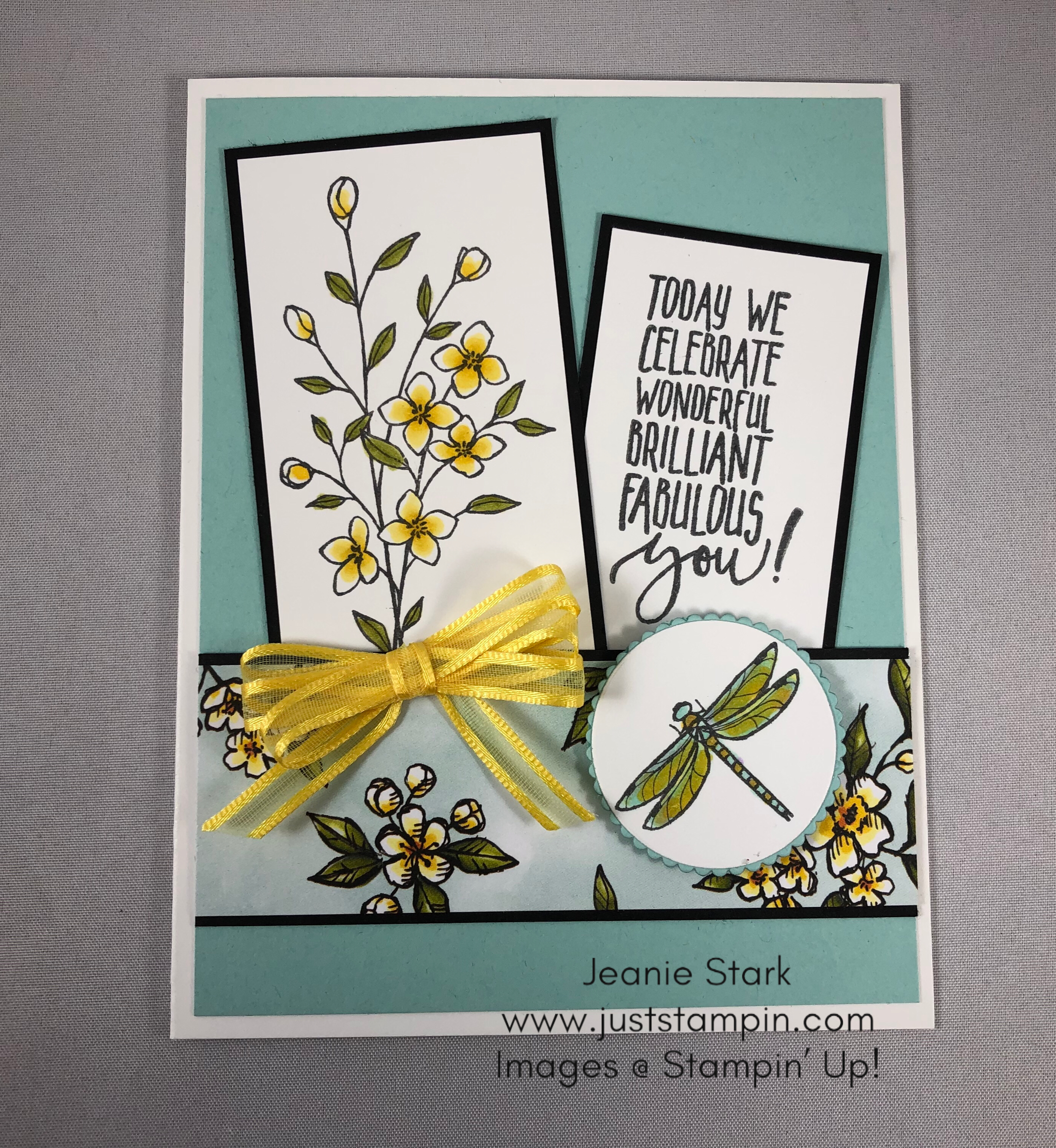 Stampin' Up! Picture Perfect Birthday and Touches of Texture birthday card idea - Jeanie Stark StampinUp