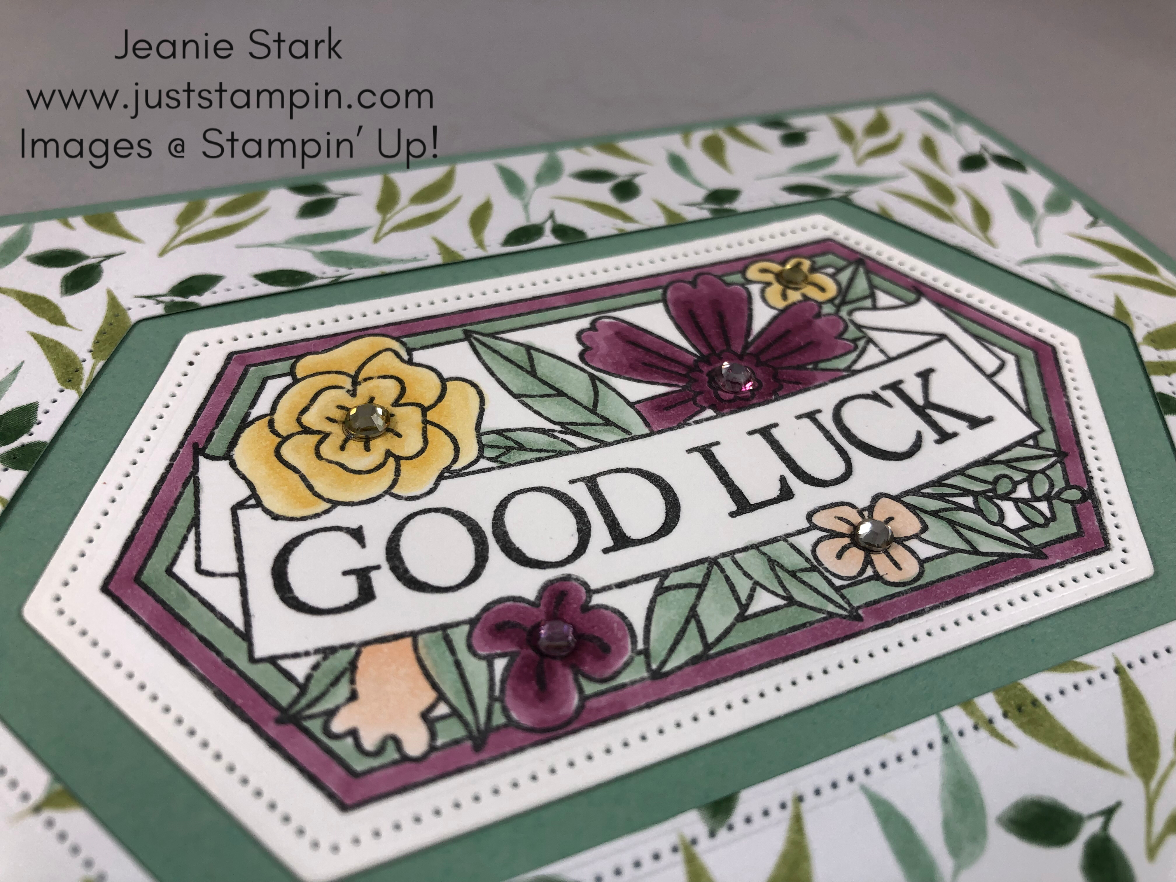 Stampin' Up! Believe You Can Good Luck card idea - Jeanie Stark StampinUp