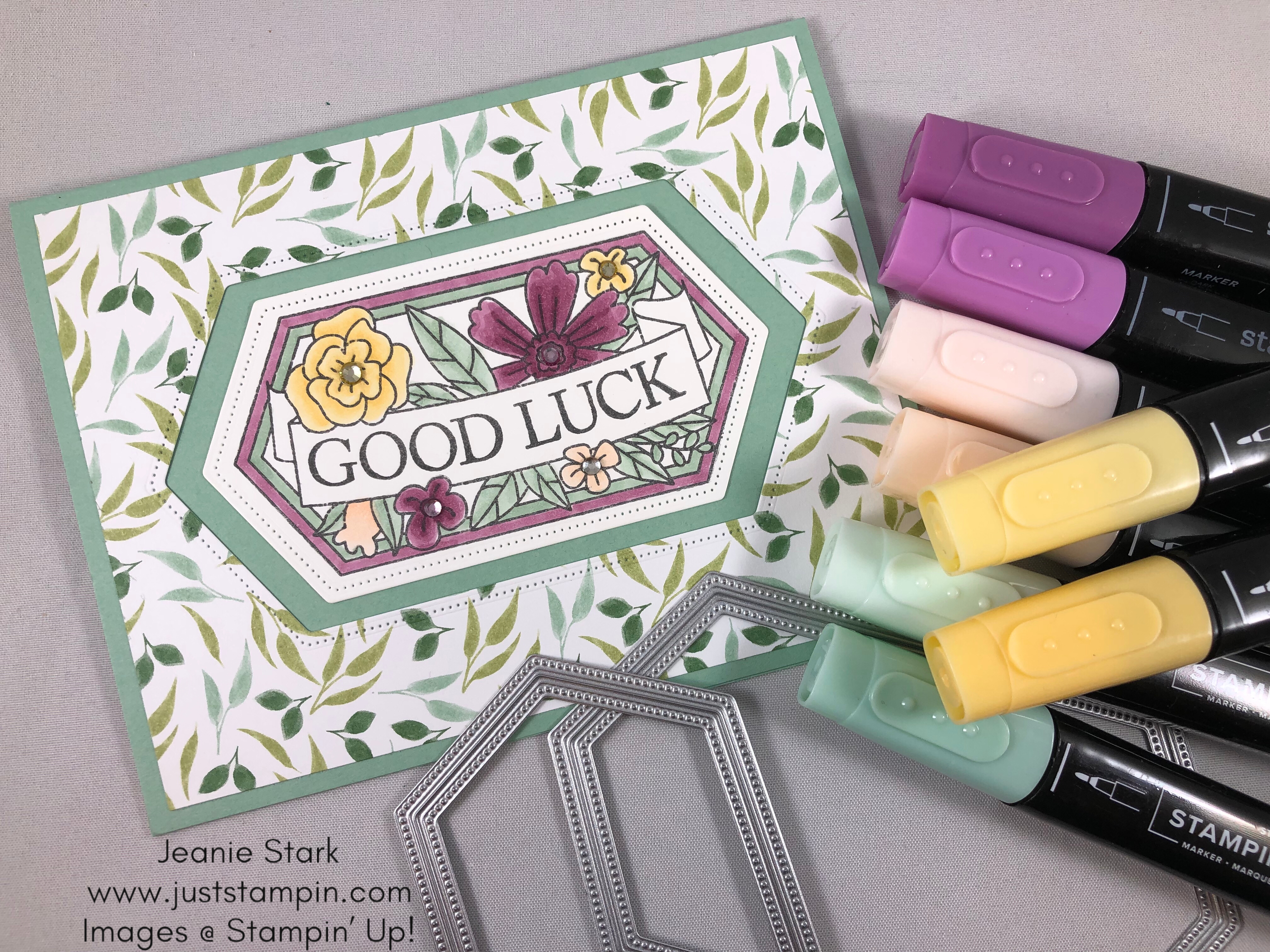 Stampin' Up! Believe You Can Good Luck card idea - Jeanie Stark StampinUp