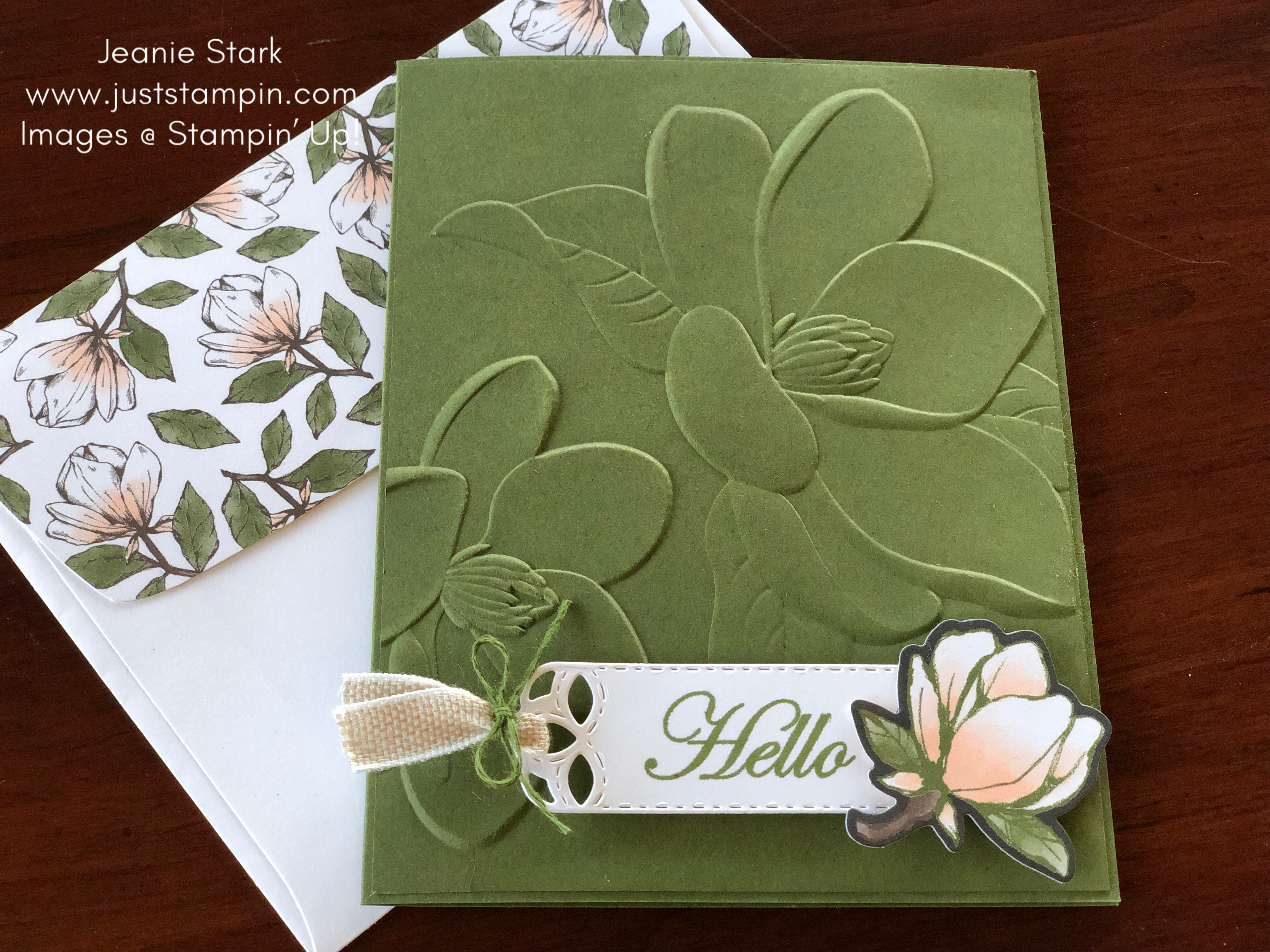 Stampin' Up! Magnolia Lane All Occasion Card idea - Jeanie Stark StampinUp