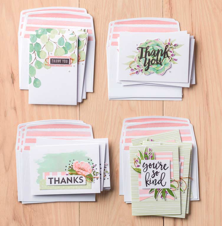 Stampin Up! Notes of Kindness Card Kit ideas - for ordering and more inspiration visit juststampin.com - Jeanie Stark StampinUp