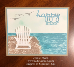Stampin' Up! High Tide and Well Said retirement card idea - Jeanie Stark StampinUp