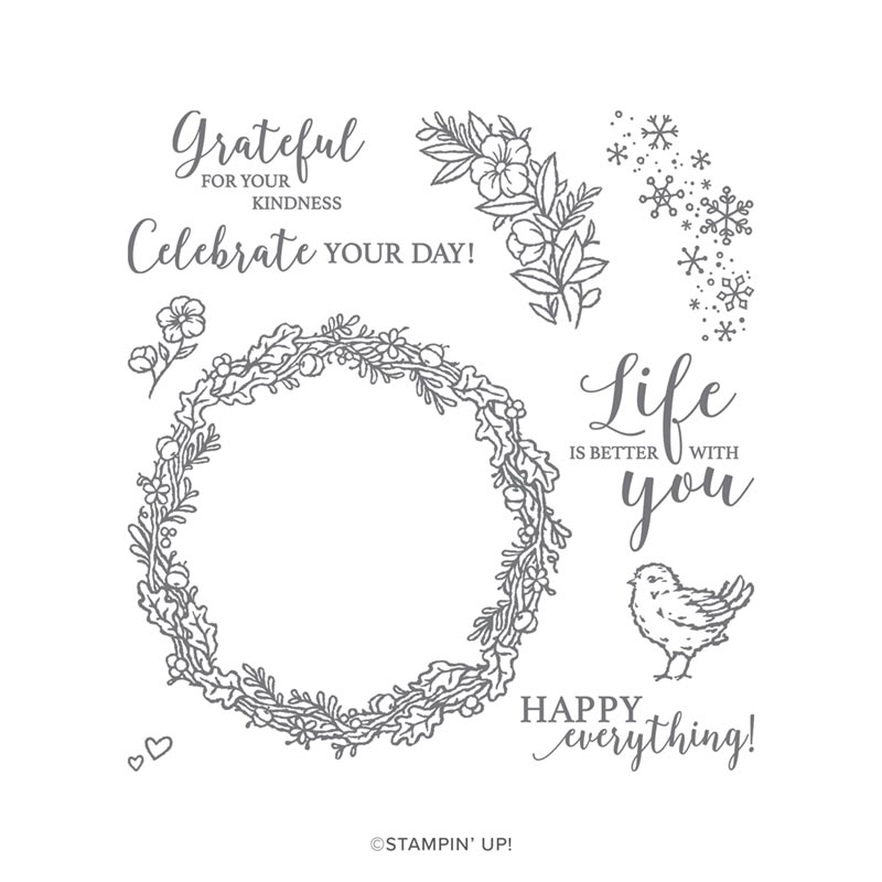 Stampin' Up! Seasonal Wreaths Stamp Set - for inspiration, FREE Tutorials, and more visit juststampin.com - Jeanie Stark StampinUp