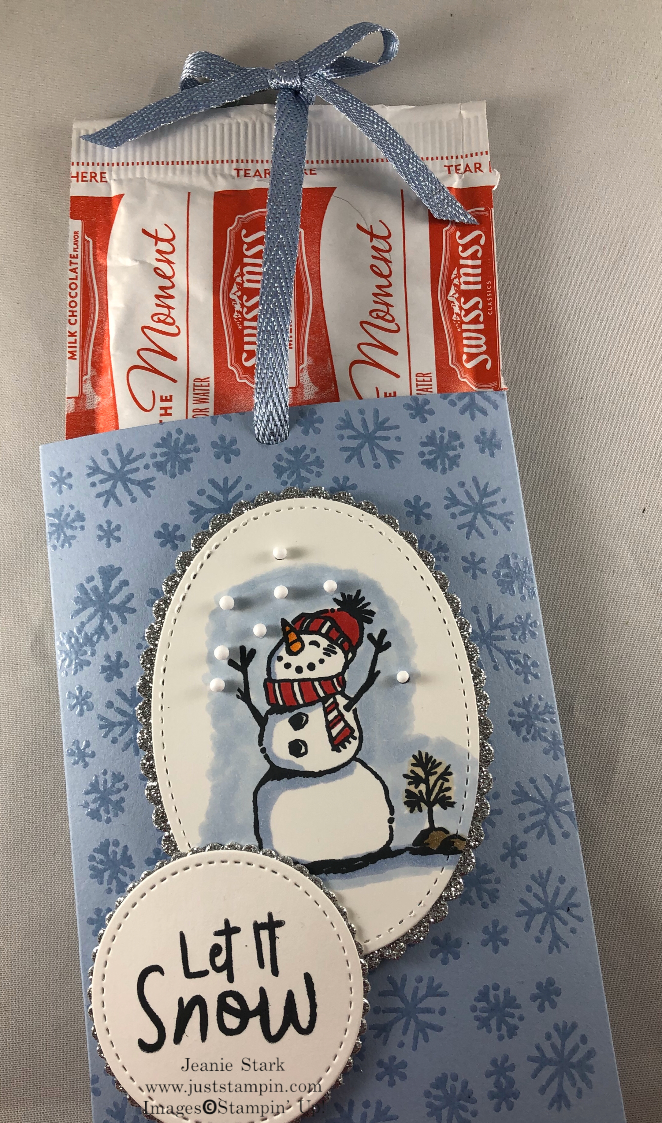 Stampin' Up! Snowman Season Cocoa Mix gift idea - Jeanie Stark StampinUp