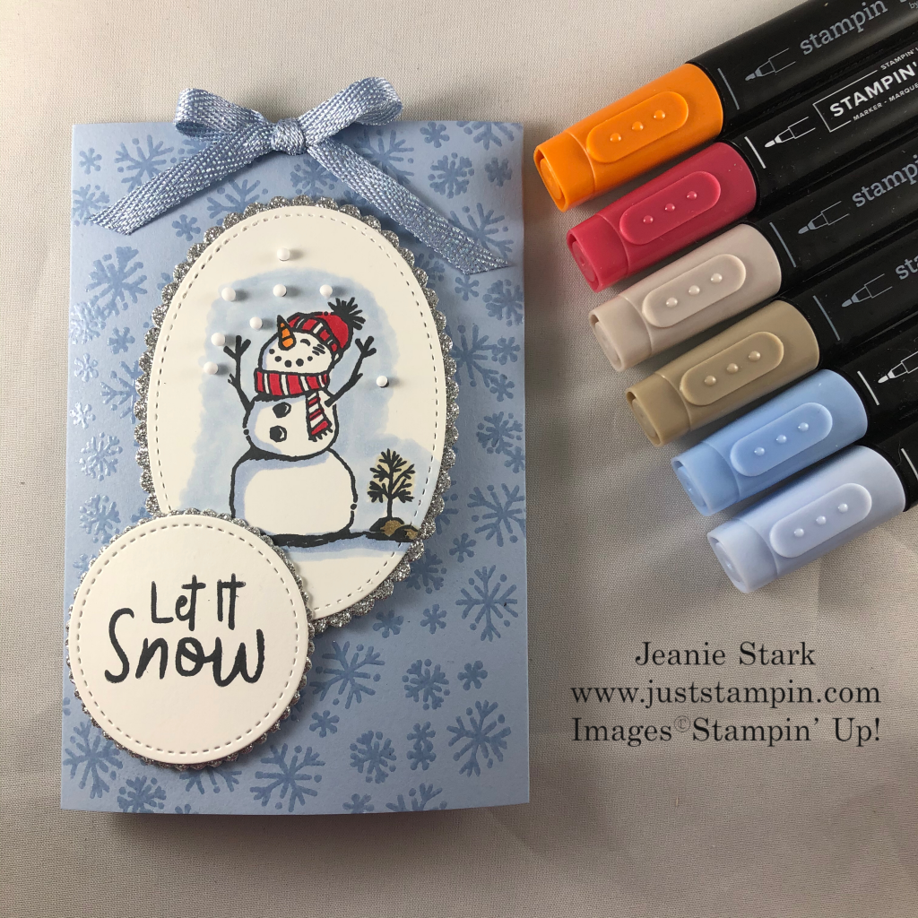 Stampin\' Up! Snowman Season Slider Card idea for Cocoa Mix - Jeanie Stark StampinUp
