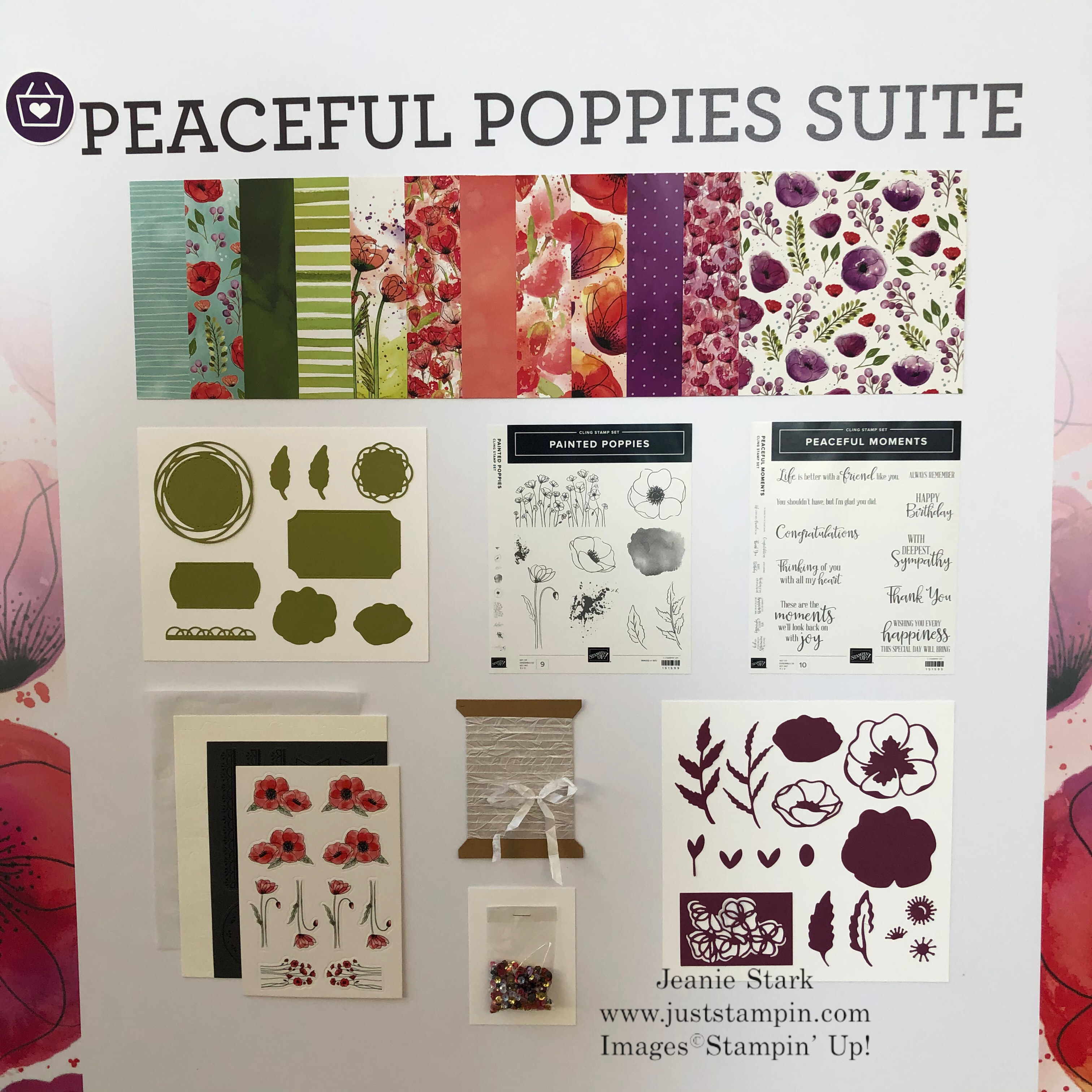 Stampin' Up! Peaceful Poppies Suite - Jeanie Stark StampinUp