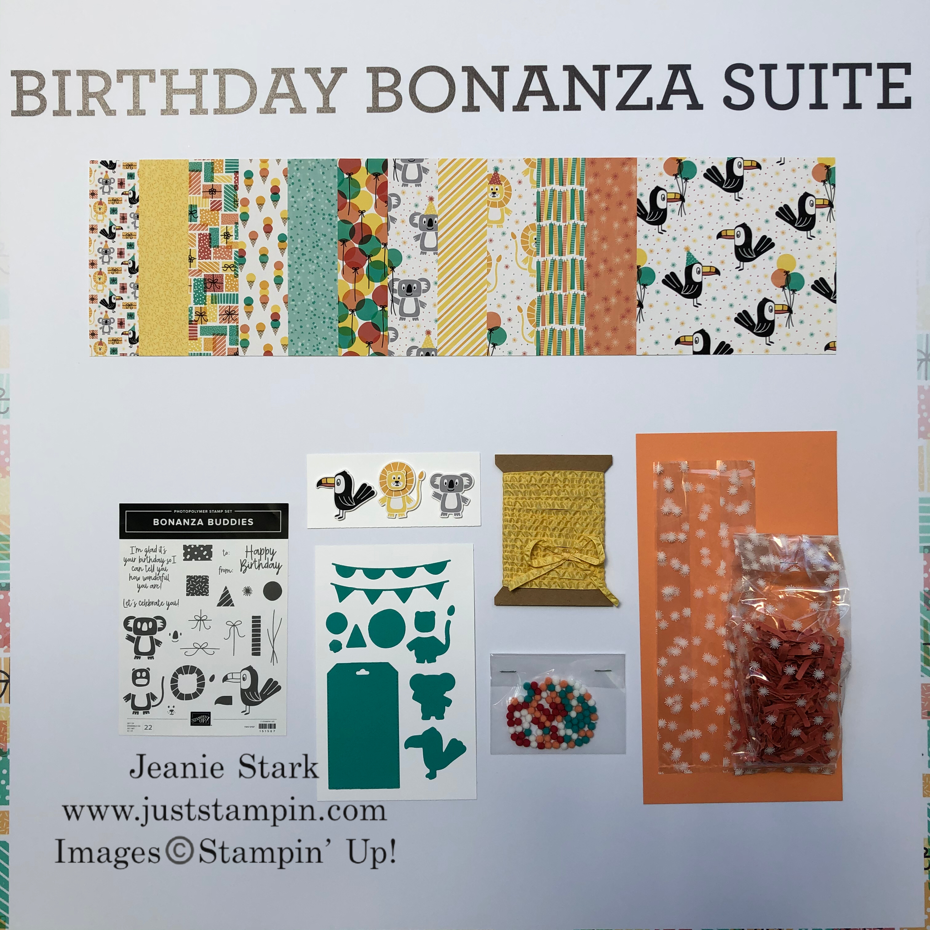 Stampin' Up! Birthday Bonanza Suite - Jeanie Stark StampinUp