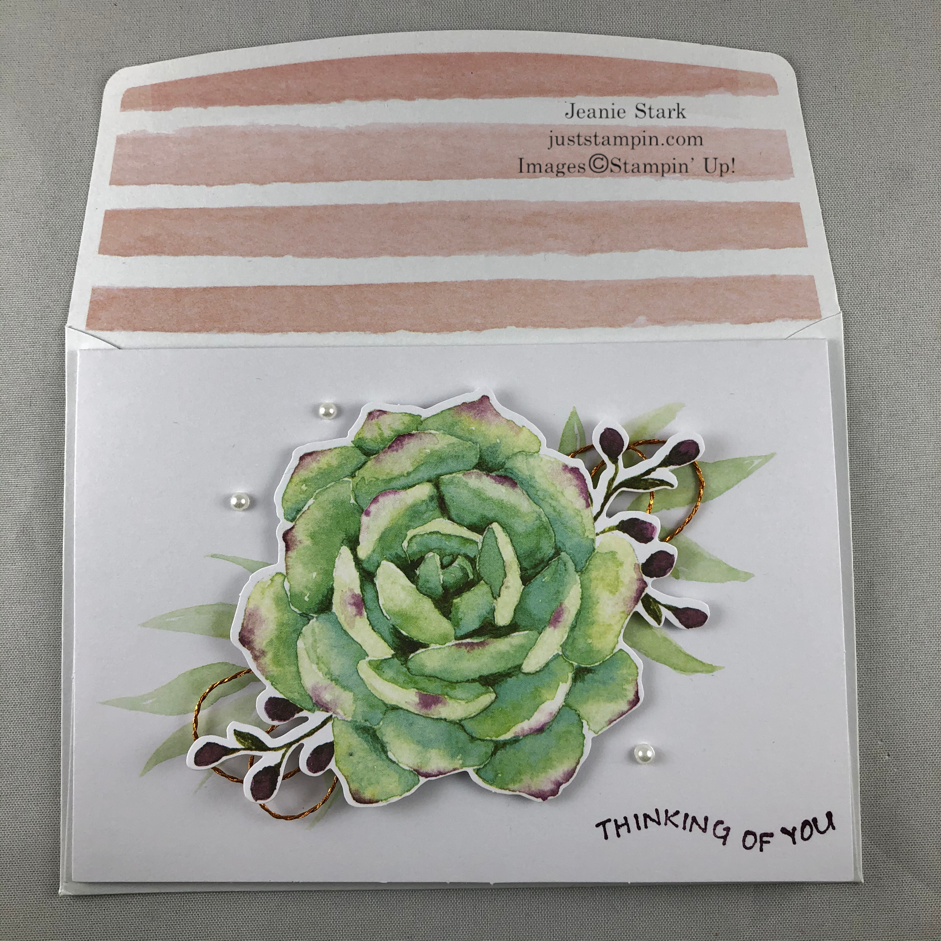 Stampinn' Up! Notes of Kindness kit alternative idea for thinking of you card - Jeanie Stark StampinUp