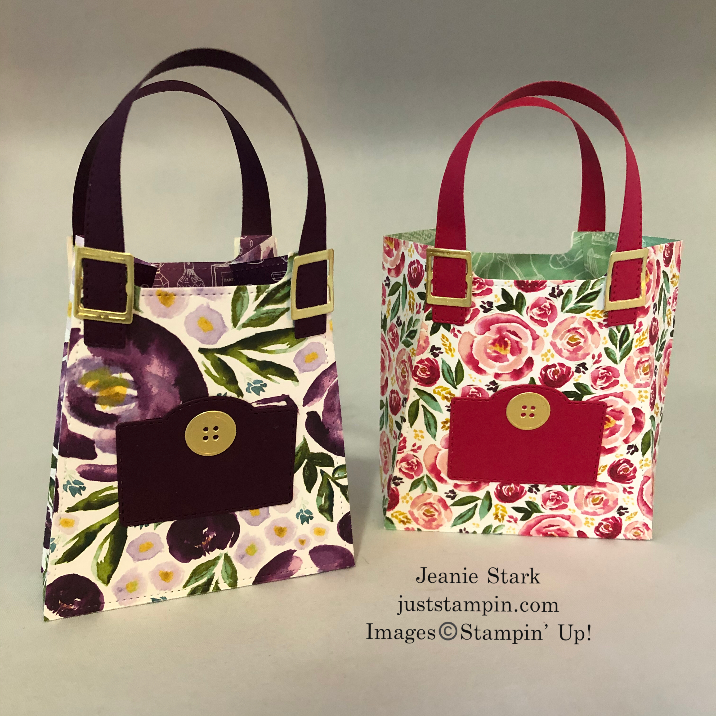 Stampin' Up! All Dressed Up purses for Mother's Day, birthday, wedding shower gifts - Jeanie Stark StampinUp