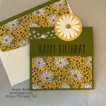 Stampn\' Up! Perennial Birthday fun fold birthday card idea using Ornate Garden Designer Series Paper - Jeanie Stark StampinUp