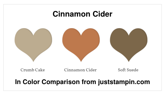 Stampin' Up! Cinnamon Cider Color Comparison - Jeanie Stark StampinUp