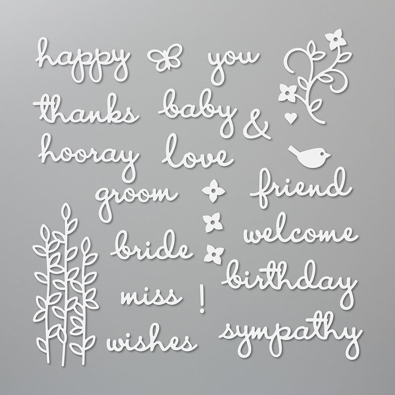 Stampin' Up! Well Written Dies are perfect so so many occasions! For inspiration and ordering information visit juststampin.com - Jeanie Stark StampinUp