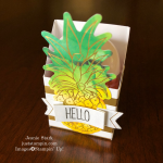 Stampin' Up! Paper Pumpkin Box of Sunshine alternative idea using a card to make a 3D box for a pocket hand sanitizer - Jeanie Stark StampinUp