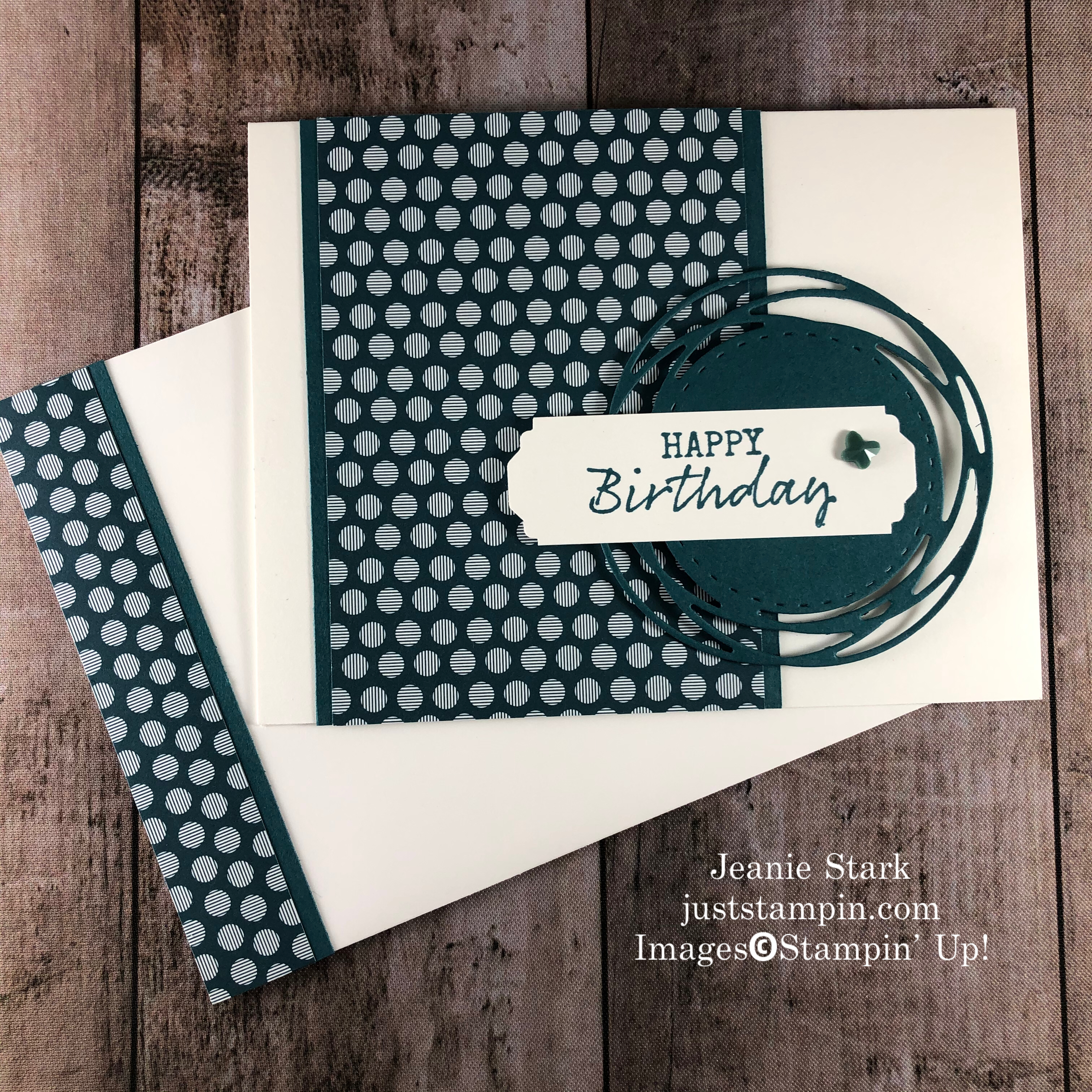 Stampin' Up! 2019 - 2021 In Color Painted Poppies birthday card idea with Seaside Notions - Jeanie Stark StampinUp