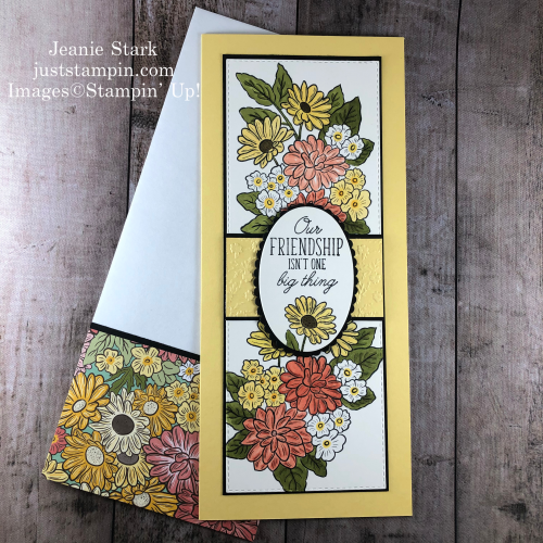 Stampin' Up! Beauty Abounds and Ornate Style Slimline card idea for a friend - Jeanie Stark StampinUp