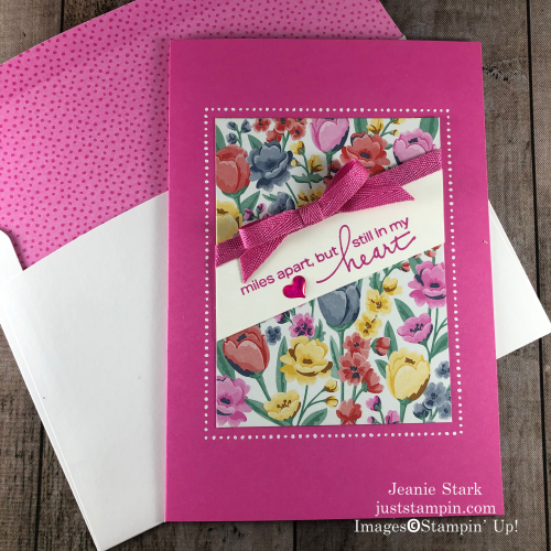 Stampin' Up! Flowers For Every Season Memories & More all occasion card idea using Lovely You stamp set - Jeanie Stark StampinUp