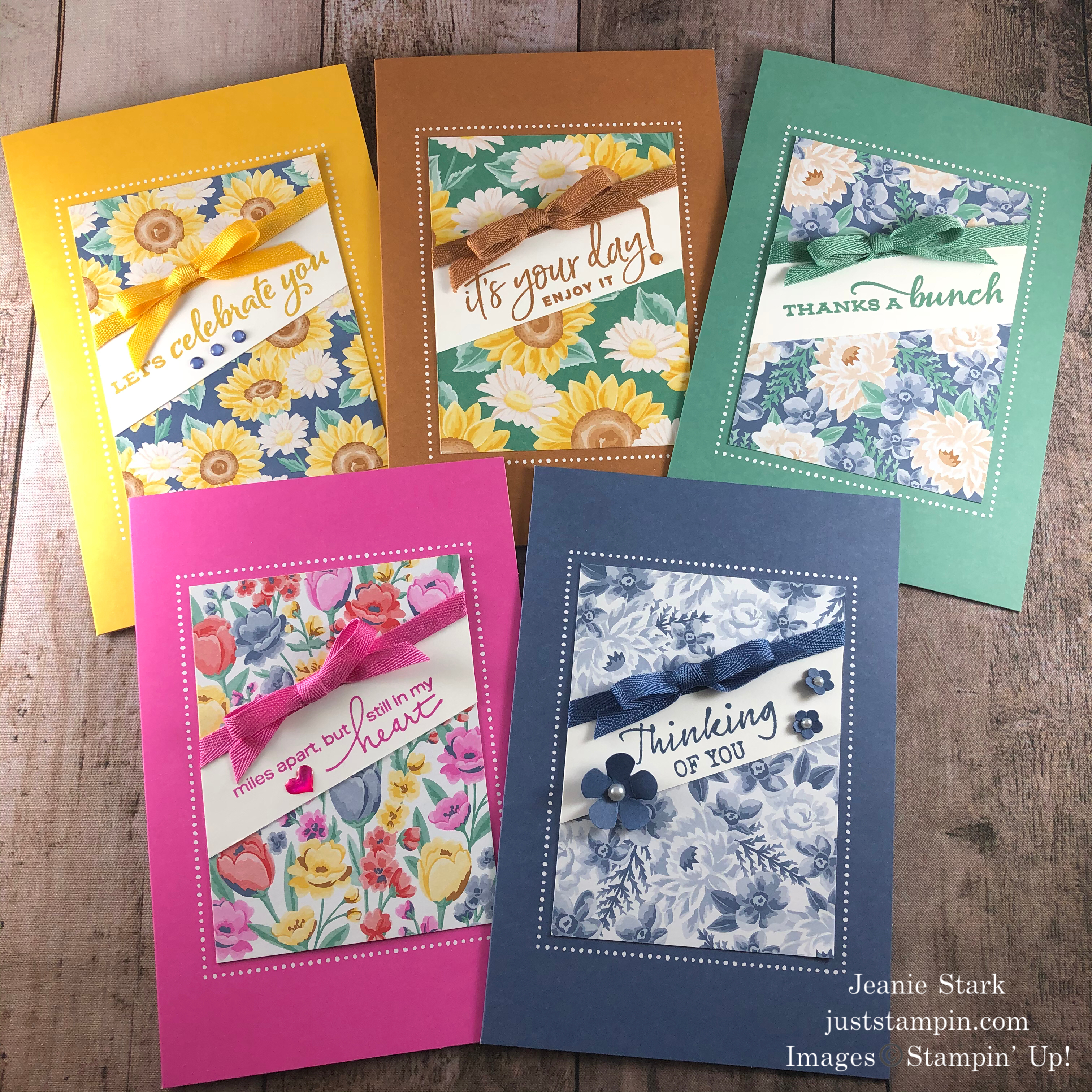 Stampin' Up! Flowers For Every Season Memories & More all occasion card ideas - Jeanie Stark StampinUp