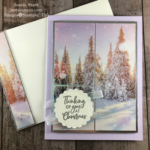 Stampin' Up! Itty Bitty Christas and Feels Like Frost Christmas Card idea - Jeanie Stark StampinUp
