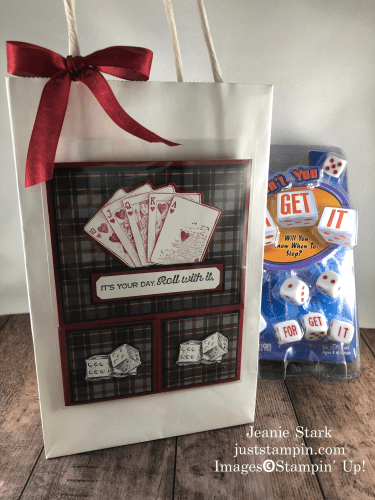 Stampin' Up! Game On birthday gift bag - Jeanie Stark StampinUp