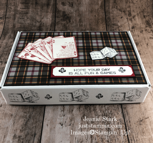 Stampin' Up! Game On Mini Paper Pumpkin Gift Box idea - Jeanie Stark StampinUp