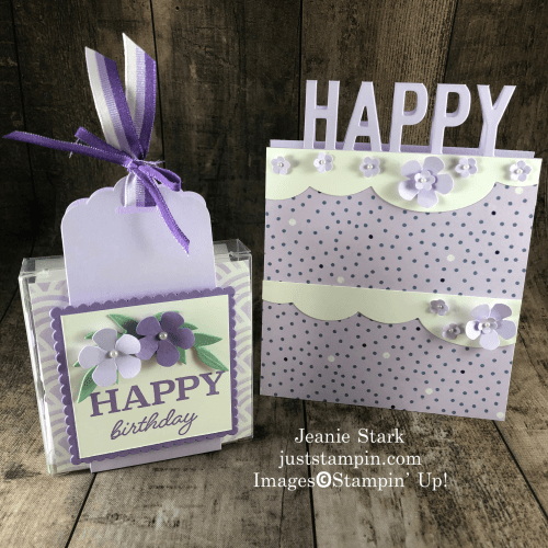 Stampin' Up! So Much Happy birthday card and acetate gift box idea - Jeanie Stark StampinUp