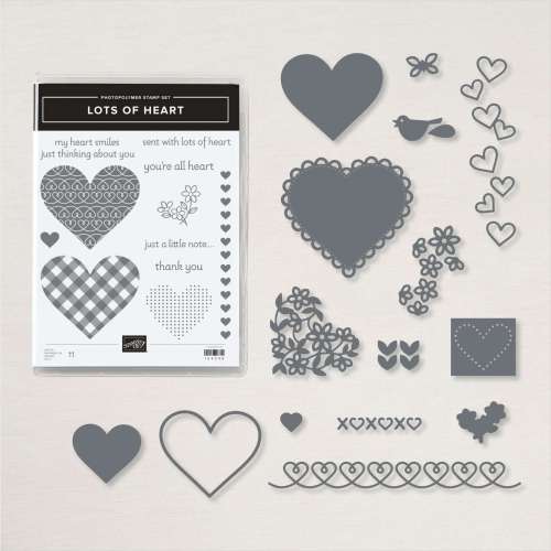 Stampin' Up! Lots of Heart Bundle - for inspiration, free tutorials, and ordering information visit juststampin.com - Jeanie Stark StampinUp