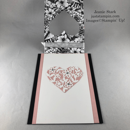 Stampin' Up! Lots of Heart and True Love Designer Series Paper fun fold card idea for any occasion - Jeanie Stark StampinUp