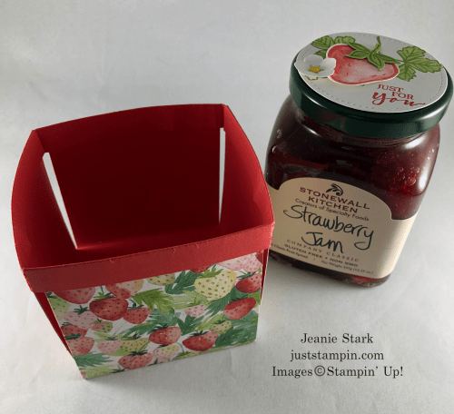 Stampin' Up! Berry Delightful berry basket idea with Sweet Strawberry Bundle - Jeanie Stark StampinUp