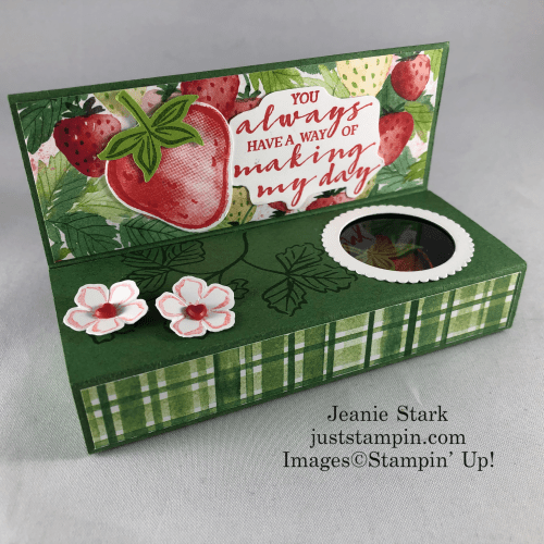 Stampin' Up! Sweet Strawberry and Berry Delightful handmade treat boxes - Jeanie Stark StampinUp