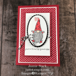 Stampin' Up! Subtle Embossing Folder Gnome Valentine card idea -Jeanie Stark StampinUp