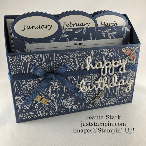 Stampin' Up! Dandy Garden Perpetual Birthday Calendar gift idea - Jeanie Stark StampinUp