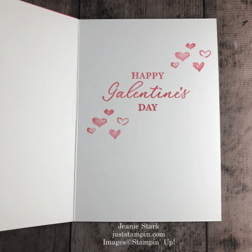 Stampin' Up! Hearts & Kisses Valentine's Day card idea for a friend - Jeanie Stark StampinUp
