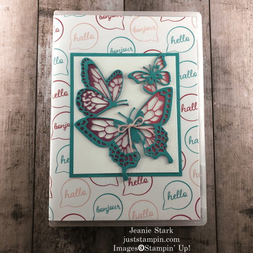 Stampin' Up! Butterfly Beauty and Snail Mail Designer Series Paper stamp case gift idea - Jeanie Stark StampinUp