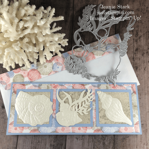 Stampin' Up! Sand & Sea slimline card idea for any occasion - Jeanie Stark StampinUp