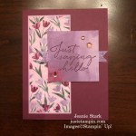 Stampin' Up! Tasteful Touches and Flowering Fields Quick & easy all occasion card idea - Jeanie Stark StampinUp