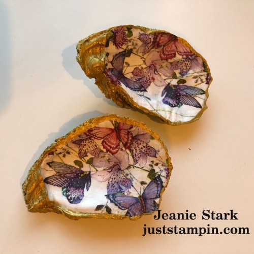 Butterfly Oyster Shells $20 each - visit juststampin.com for gift ideas and home decor - Jeanie Stark - Independent Stampin' Up! Demonstrator