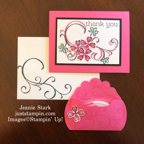 Stampin' Up! Sentimental Swirls and Pillow Box Dies customer gifts - Jeanie Stark StampinUp