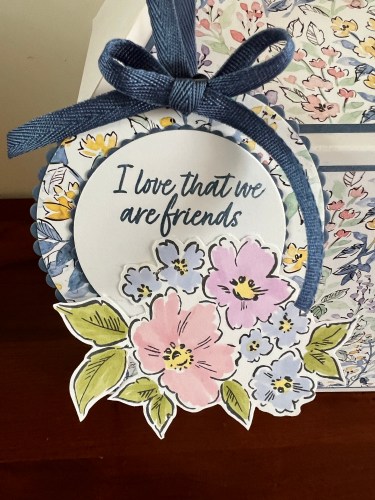 Stampin' Up! Country Bouquet birthday tag idea-Jeanie Stark StampinUp