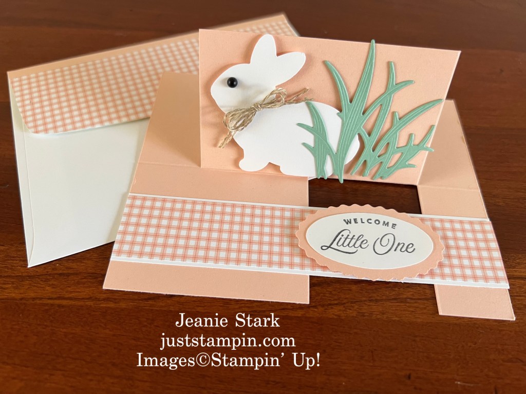 Bunny Card for Baby or Easter & Pretty Pillow Box Treats – Just Stampin'