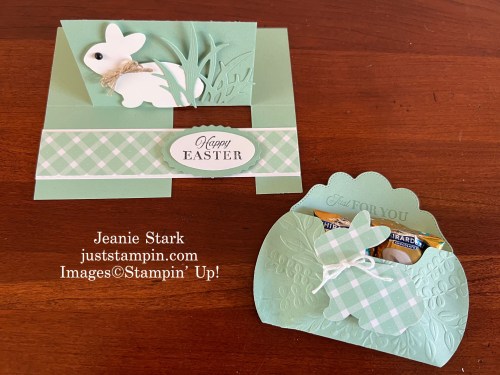 Stampin' Up! Easter Bunny Bundle and Pillow Box Treat Box ideas for Easter or baby-Jeanie Stark StampinUp