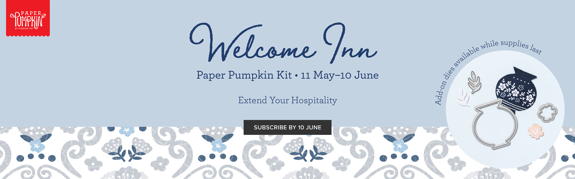 Countryside Inn for Tic Tac Toe Challenge #211 – Just Stampin'