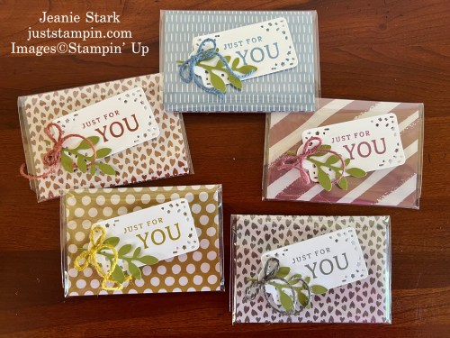 Stampin' Up! 2023-2025 In Colors Customer gift idea with Bough Punch and Beautiful Balloons Dies-Jeanie Stark StampinUp